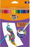 BIC KIDS EVOLUTION ILÚZNE ceruzky S GUMA