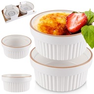 2x Žiaruvzdorný ramekin, zapekacia misa, zapekacia misa