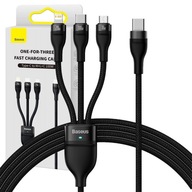 BASEUS KÁBEL 3V1 USB/USB C/LIGHTNING/MICRO 1,5 M