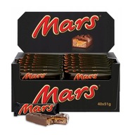 Tyčinka s nugátovou a karamelovou náplňou Mars Milk Chocolate 51 g x 40 ks