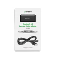 UGREEN BLUETOOTH 5.0 ADAPTÉR PRIJÍMAČ AUDIO VYSIELAČ AUX MINIJACK 3,5 MM