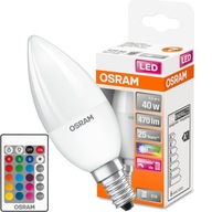 LED SVIEČKOVÁ žiarovka E14 5,5W OSRAM RGBW REMOTE DIM