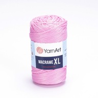 Struna YarnArt Macrame XL 3mm 147 / púdrová ružová