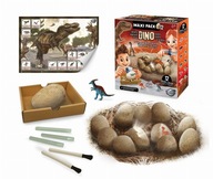 DINOSAUR VAJCIA MEGA BOX 12 KS DINO VAJCIA MALÝ ARCHEOLÓG TREX BUKI