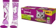 WHISKAS KRMIVO PRE MAČKY ZMES PRÍCHUTI 40x85g + ZADARMO