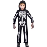 SKELETON kostým HALLOWEEN kostlivec 116-128cm