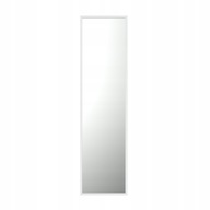 Obdĺžnikové zrkadlo v bielom ráme 130x40