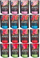 Rafi Mokré krmivo pre psov MIX CHUTÍ 16x300g