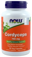 NOW Foods Cordyceps 750 mg 90 rastlinných kapsúl