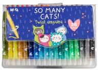 Pastelky So Many Cats twist-up stick MG 36col puzdro