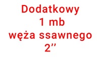 Príplatok za ďalší 1 meter 2-palcovej sacej hadice