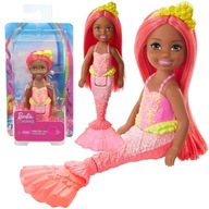 MATTEL BARBIE DREAMTOPIA BÁBIKA CHELSEA MERMAID PRINCEZNA RUŽOVÉ VLASY