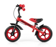 Balančný bicykel Dragon s brzdou červenej farby