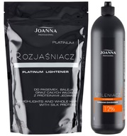 Joanna Professional sada zosvetľovač vlasov + oxidačný krém 12%