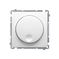 SIMON BASIC Tlačno-otočný stmievač biely; LED- NO BMS9T.01/11