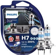 PHILIPS H7 RacingVision GT200 ŽIAROVKY + 200 %