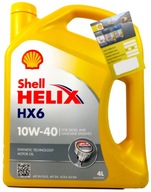 SHELL HELIX HX6 10W40 OLEJ 4L FRESH + PRÍV