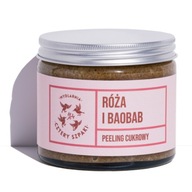 Telový peeling s cukrom z ruže a baobabu 250 ml