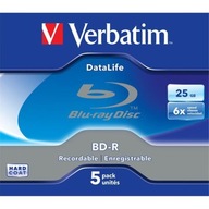 Verbatim BD-R, Datalife, 25 GB, šperkovnica, 43836, 6