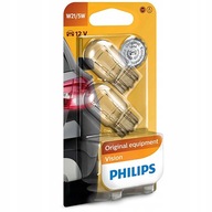 2x žiarovky PHILIPS W21/5W W3x16q 12V VISION +30%