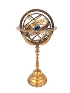 Sférický mosadzný astroláb GLB-0020