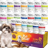 PETSTORY DOLINA NOTECI sada mokrých PSA FOOD mix príchutí 40x100g + 20x150g