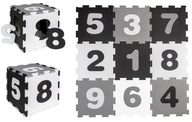 Penová podložka Puzzle Penové čísla monochromatické