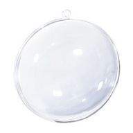 Bauble Akrylic Medaillion Plastic Plastic Convex 12 cm- 5 ks. dekoratívny