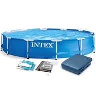 INTEX rámový záhradný bazén 366x76 6v1 kryt