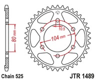 JT zadné ozubené koleso 4359 40 KAWASAKI ZX 6 R '98-'02