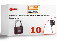 Zámok zinkový LOB KZ50 + 10 kľúčov BIG KEY