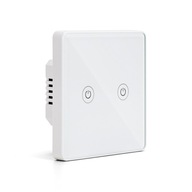 Inteligentný Wifi Switch Dual White Glass Tuya