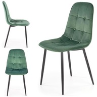 Prešívané velúrové kreslo Loft 714C Dark Green