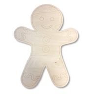 DREVENÁ VIANOČNÁ DEKORÁCIA GINGERBREAK COOKIES 120 CM