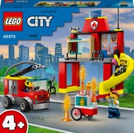 LEGO CITY Hasičská stanica a hasičské auto 60375