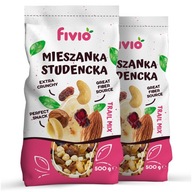 STUDENT MIX 1000G 1KG SUŠENÉ OVOCIE MIX ORECHY BOHATÉ LAHODNÉ