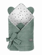 Detská zavinovačka Becik Swaddle 70x70 bavlna Royal Baby Green Sleepee