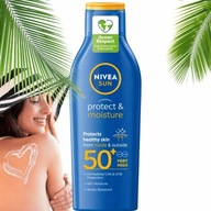 NIVEA Sun Protect & Moisture hydratačné mlieko na opaľovanie SPF 50 200 ml