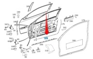 UPEVNENIE TESNENIA DVERÍ W203 MERCEDES C COUPE PL