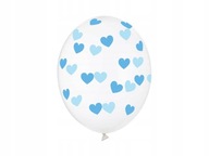 Balóny s krištáľovým srdcom Blue Boy's Birthday Baby Shower 30cm 50ks