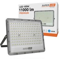 LED reflektor Halogén Slim LED lampa 100W 11000lm PREMIUM SuperLED