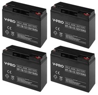 3X AGM 12V 24V 36V 48V 18Ah UPS ALARM KOČÍK SKÚTER AUTO LED ZÁLOŽNÉ