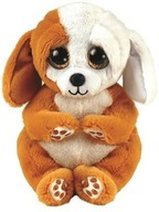 Beanie Babies maskot RUGGLES, hnedo-biely pes