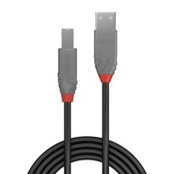 Kábel LINDY USB 2.0 typu A až B, linka Anthra