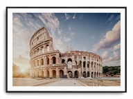 Plagát r 50x40 cm Colosseum Sunset Rome Włoc