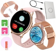 SMARTWATCH DÁMSKE ŠTÝLOVÉ HODINKY PRIPOJENIA ZLATÁ PL MENU + RUKY + OCHRANA