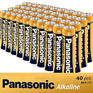 40x NAJVÝKONNEJŠIE alkalické batérie PANASONIC POWER LR03 AAA s platnosťou 10 rokov