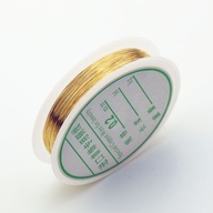 Medený zlatý medený drôt + cievka 20m 0,25mm
