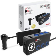 Rozdvojka 3x autozásuvka 3xUSB + 2xUSB-C PD 30W