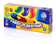 Plagátové farby Astra 8 farieb - 20 ml, 83112903